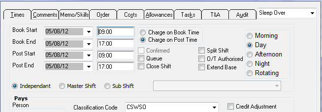 client role rate