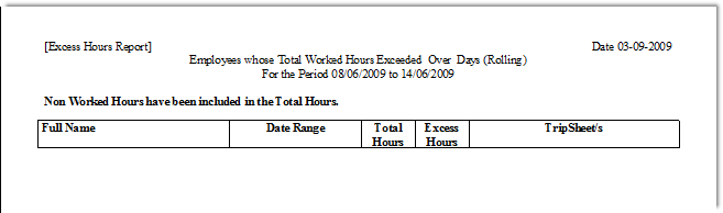 excess hours