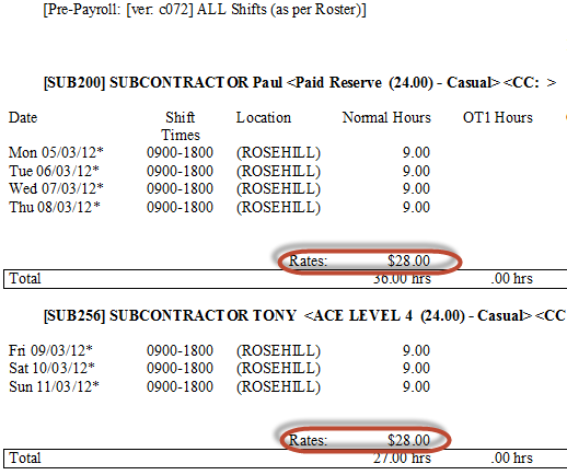 pre-payroll report