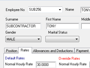 pay rate