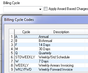 billing cycle